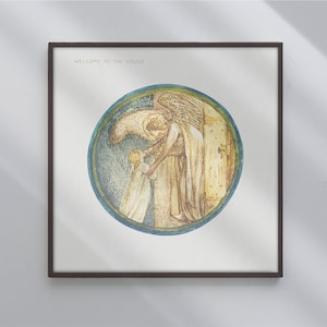 Poster Wall Art Welcome To The House From The Flower Book 1905 By Sir Edward Burne Jones #537 Poster, Painting Print, Modern, Aestheticism