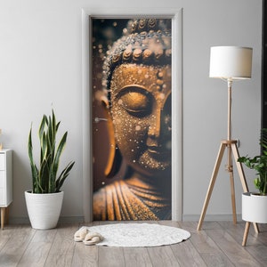 Adesivo Porta 3D Fiori Vintage - 77x200 Cm - Decorazione Fai Da Te Per Interni - Foto 4