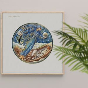 Poster Wall Art False Mercury From The Flower Book 1905 By Sir Edward Burne Jones #508 Romantic Poster, Crafts Movement, European