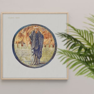 Poster Wall Art Helen Tears From The Flower Book 1905 By Sir Edward Burne Jones #518 Poster, Romantic Wall Decoration, XIX Century, Canvas