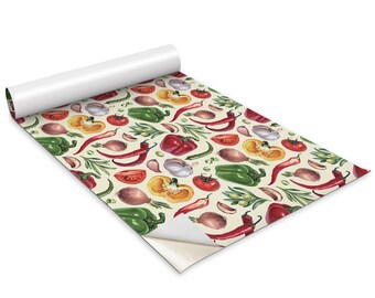 Colorful cartoon vegetables Furniture Sticker, Texture Adhesive Foils, Food Style veneer, Multicolor Furniture Decals, Waterproof Sticker