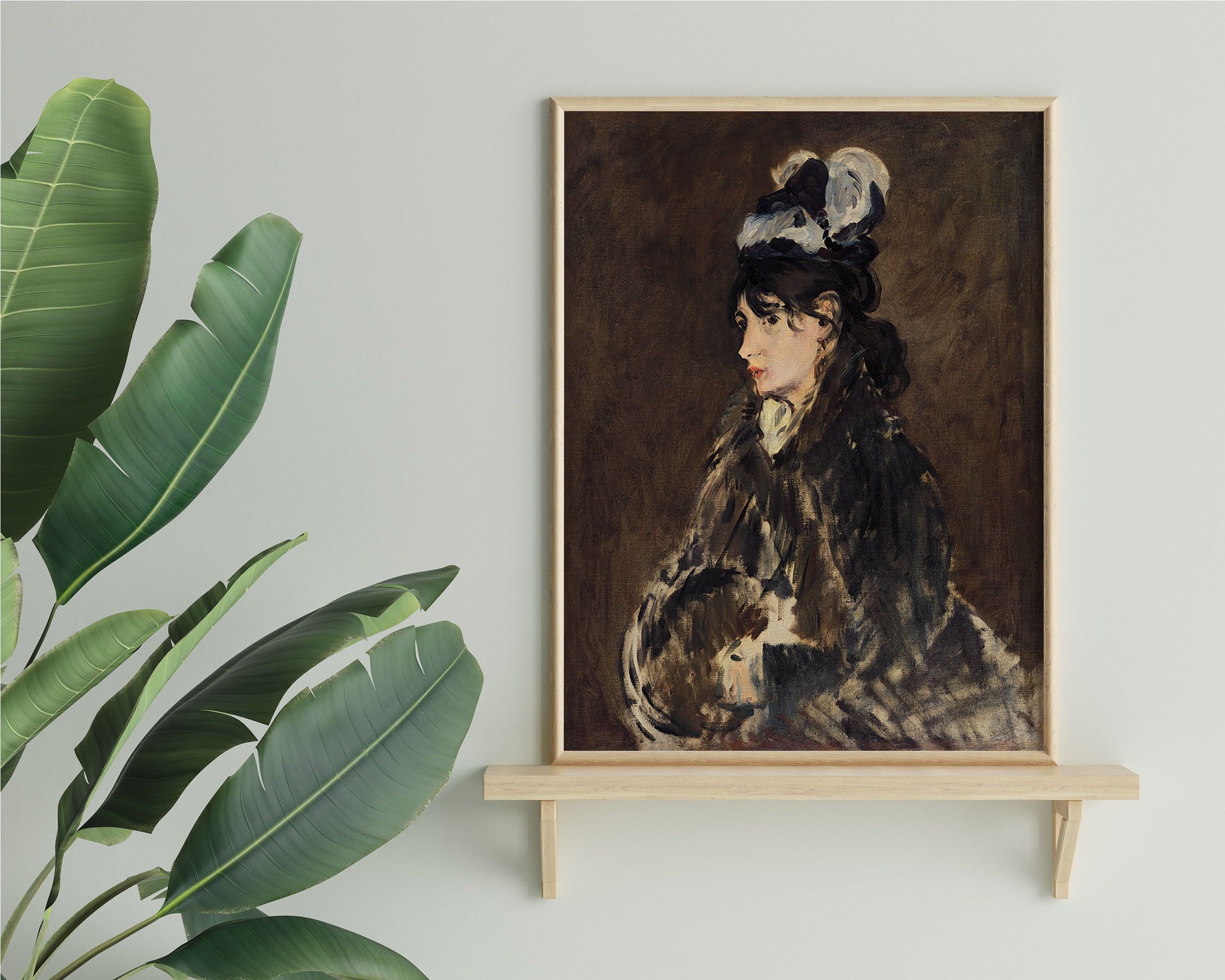 エドゥアール・マネ、【扇子を持つベルト・モリゾ】、希少な額装用画集より il_fullxfull.3383347703_k1gu.jpg