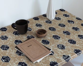 Old hexagonal pattern Furniture Sticker, Texture Adhesive Foils, Texture Style veneer, Beige Furniture Decals, Waterproof Sticker