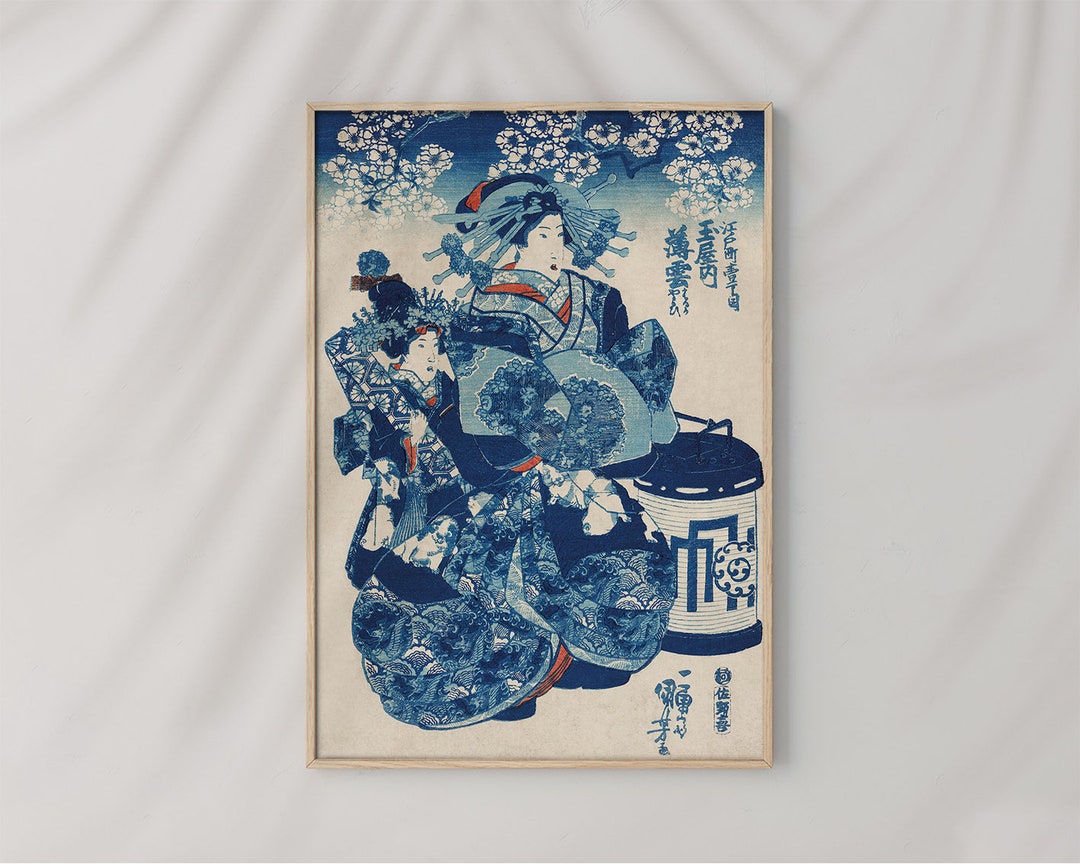 Poster Wall Art Japanese Woman Ornaments by Utagawa Kuniyoshi #RO444 ...