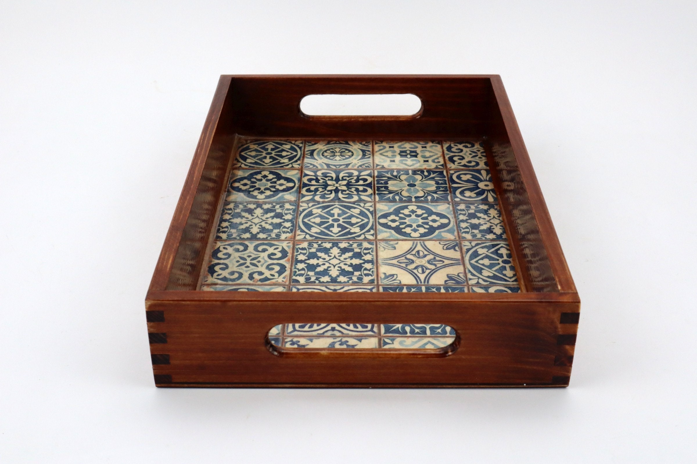 Small Size Wooden Tray With Handles. - Etsy