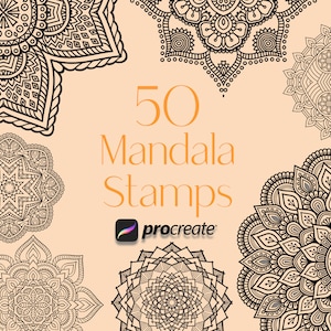 Procreate Mandala Stamps, Procreate Coloring, Mandala Tattoo, Mandala Stencil, Procreate Tattoo, Tattoo Stamps, stamp brushes,tattoo brushes