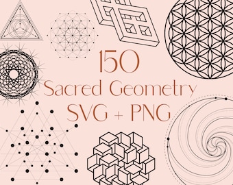 Sacred Geometry SVG, Minimalistic SVG, Tattoo Svg, svg files, Geometry Svg, Mandala Svg, Shape Svg, Abstract Svg, Commercial Use Included