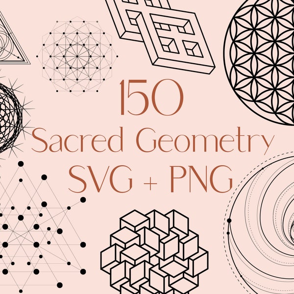 Sacred Geometry SVG, Minimalistic SVG, Tattoo Svg, svg files, Geometry Svg, Mandala Svg, Shape Svg, Abstract Svg, Commercial Use Included