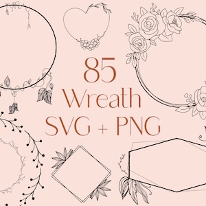 Wieniec SVG, Wieniec kwiatowy SVG, Wieniec laurowy SVG, Ślub SVG, pliki SVG, Ramka koła SVG, Wieniec ślubny SVG, Ramka kwiatowa SVG, kwiat SVG