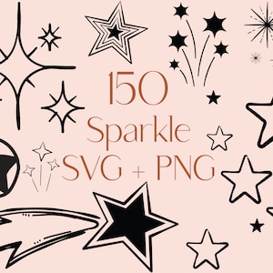 Sparkle SVG, Star SVG, Glitter Svg, Comet Svg, Celestial Svg, Stars Svg, Mystic Svg, Galaxy Svg, sparkles and stars, Star PNG, Sparkle Png