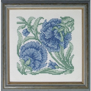 Cross Stitch, floral, William De Morgan, Cross Stitch Pattern, Victorian design, arts and crafts style, Brookwood