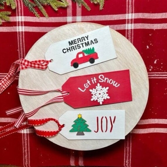 Christmas Wood Gift Tags