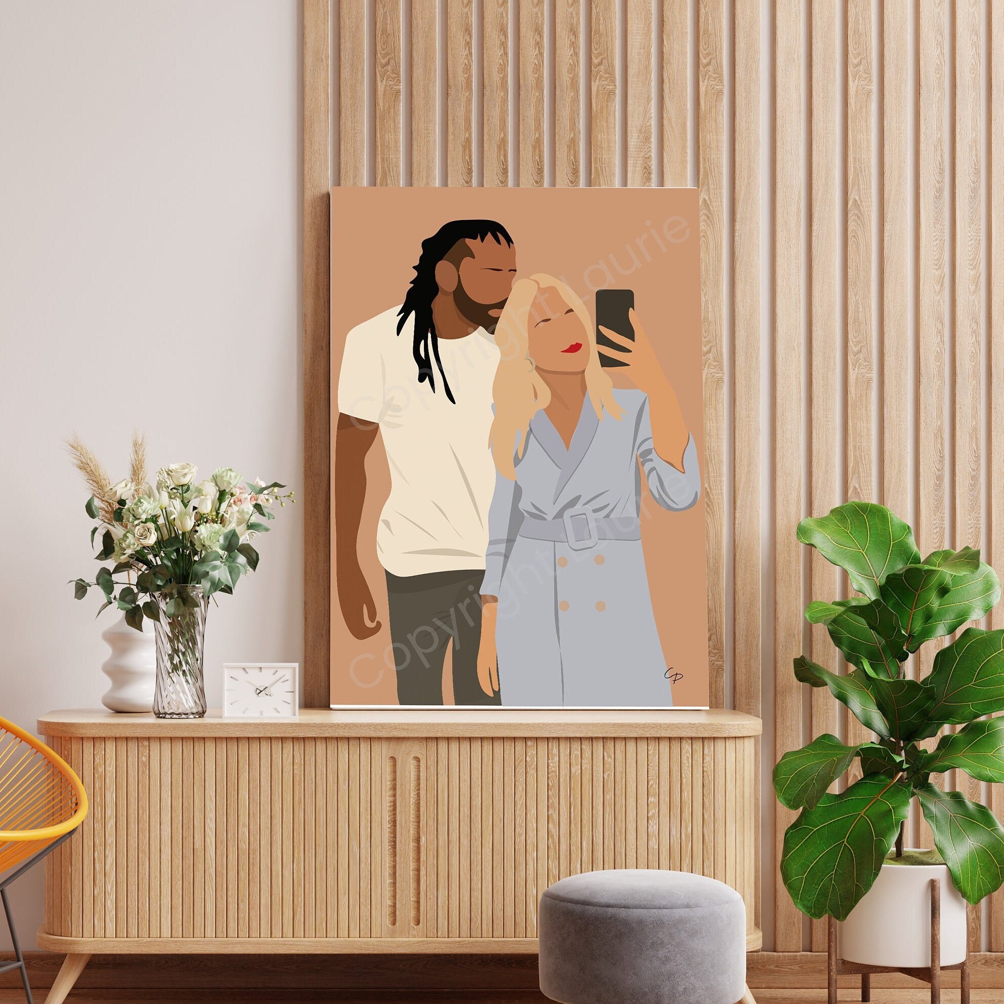 Portrait Personnalisé, Affiche Personnalisée