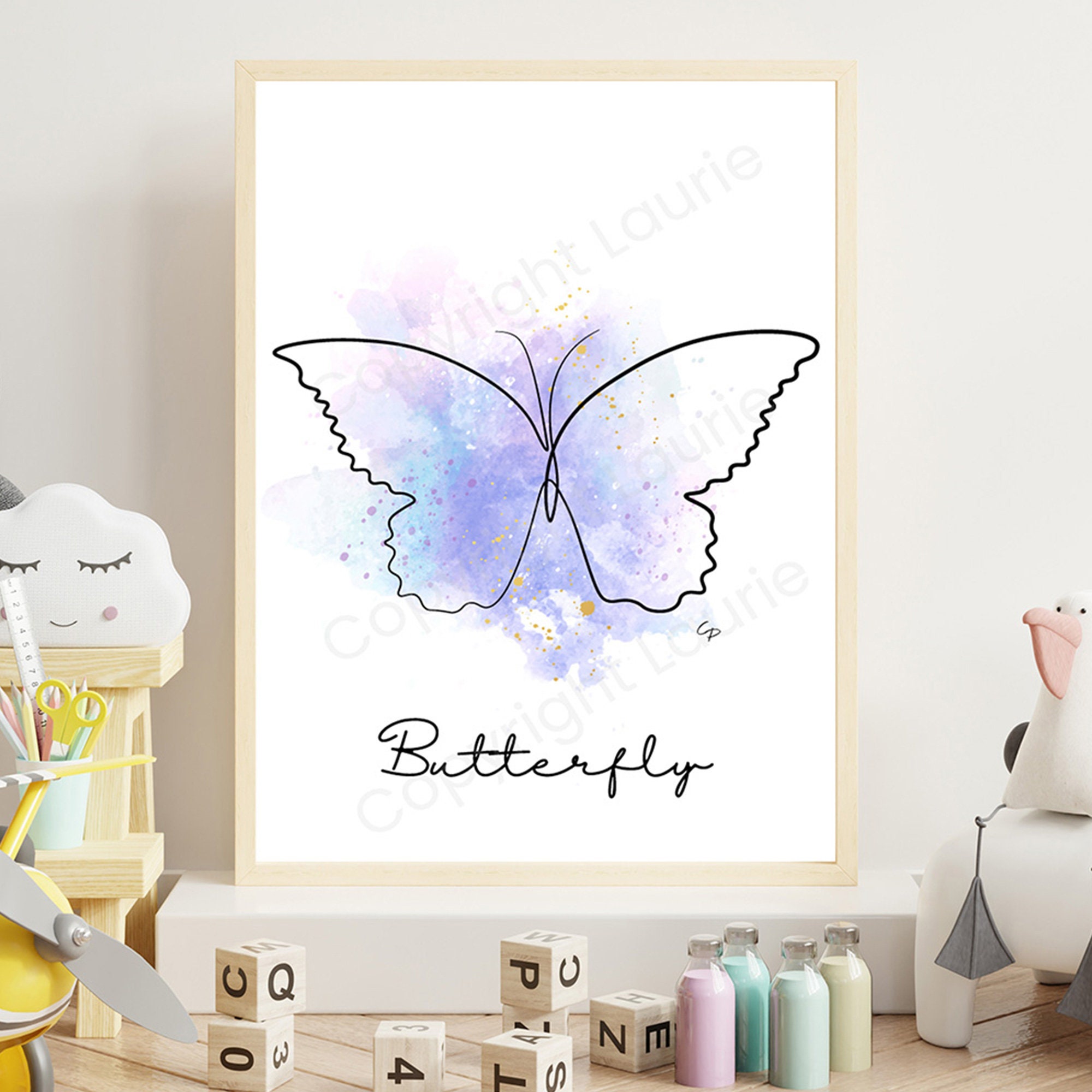 Affiche Papillon - Personnalisable