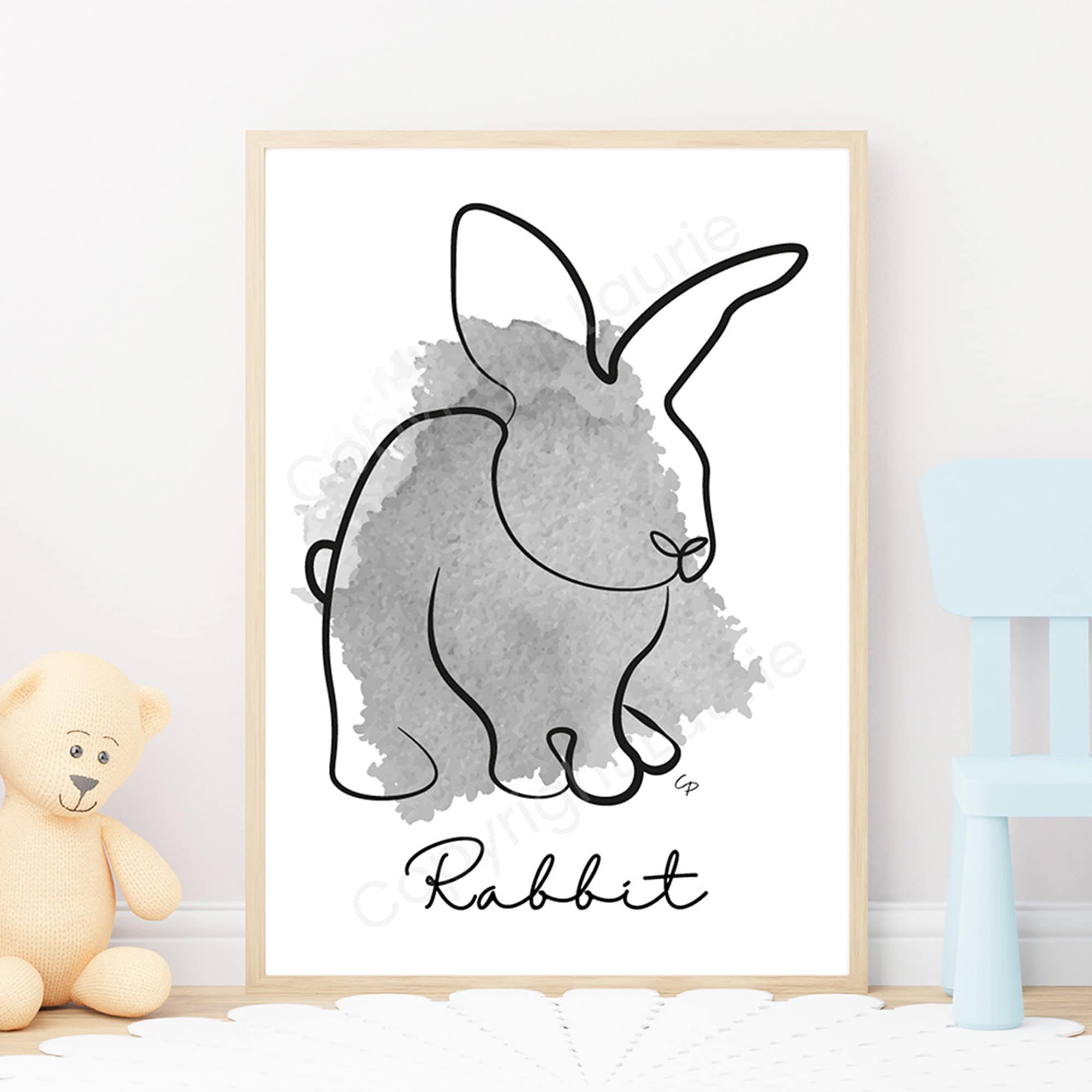 Affiche Lapin - Personnalisable