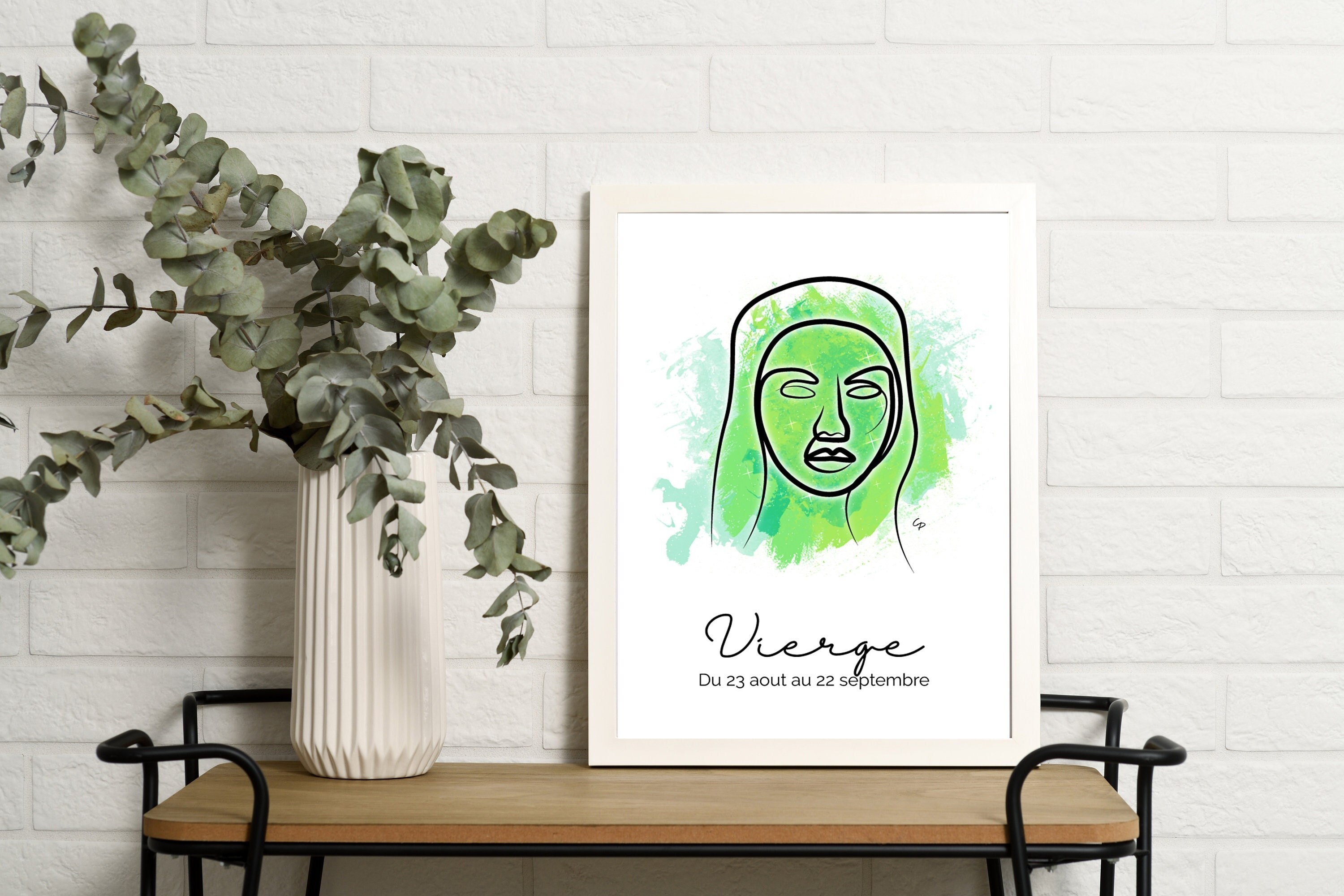 Affiche Vierge Signe Astrologique - Du Zodiaque