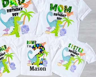 Dinosaur Birthday Shirt - Etsy UK