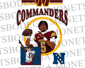 Daniels McLaurin Graphic PNG NFL Washington Commanders Shirt Design