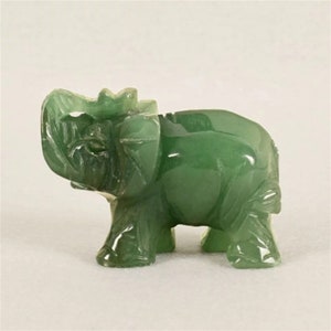 Handmade Jade Elephant Crystal Ornament Elephant Ornament - Etsy UK