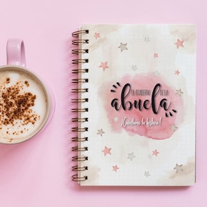 DIARIO de la ABUELA / Cuaderno de la abuela / Memorias de la abuela / + 11 separadores + pestañas - Español, 110 págs imprimibles - A5 - PDF