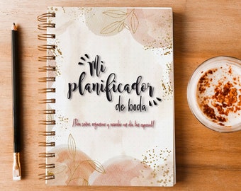 Planificador de bodas | Diario de bodas | Agenda de boda |  Español, A5, 93 págs imprimibles  + pestañas + separadores + libro de firmas