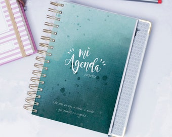 AGENDA PERPETUA imprimible en ESPAÑOL con calendario 2024 - Journal/Planner/Organizador. Formato pdf - tamaño A5