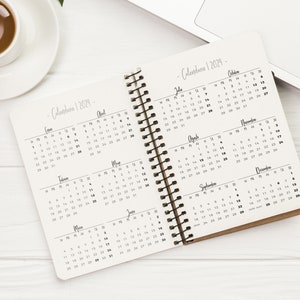 Journal - AGENDA PERPETUA- Planificador - Organizador - A5 - Español - Pdf + Calendario 12 meses incluido (2024). Imprimible. DIGITAL image 3