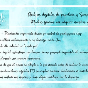 Journal - AGENDA PERPETUA- Planificador - Organizador - A5 - Español - Pdf + Calendario 12 meses incluido (2024). Imprimible. DIGITAL image 10