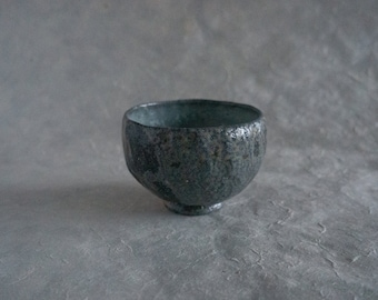 Carbon blue teacup