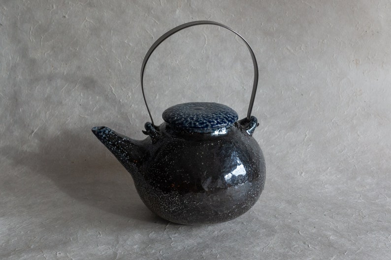 Dark cobalt teapot image 2