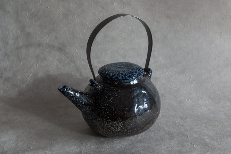 Dark cobalt teapot image 1