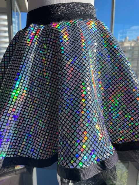 Holographic Skirt Etsy Canada