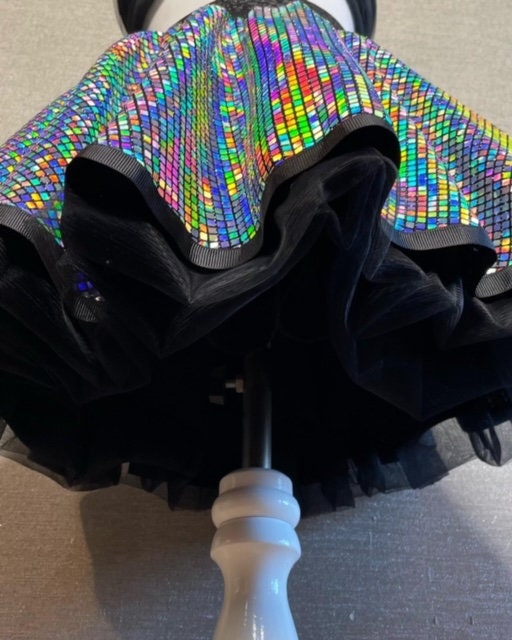 Holographic Tutu Skirt, Hologram Circle Tutu Skirt, Reflective Skirt