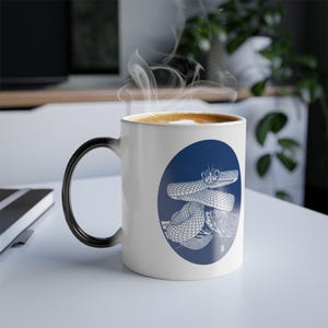 Blue Pit Viper Color Morphing Mug, 11oz