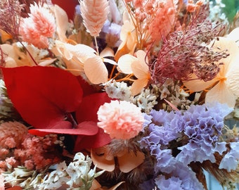 bouquet dried flowers Jeannette pastel wedding party gift