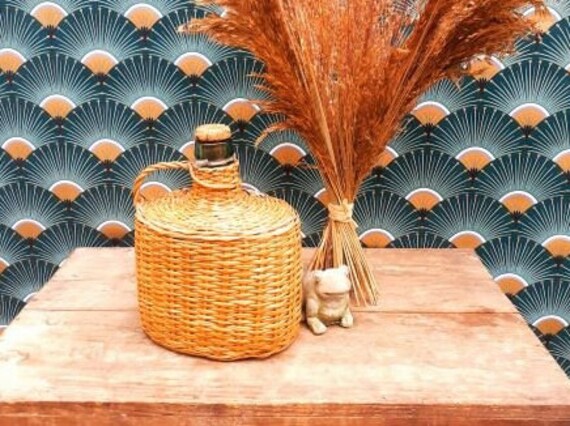 Dame Jeanne Ovale Vintage Demijohn Jug Française