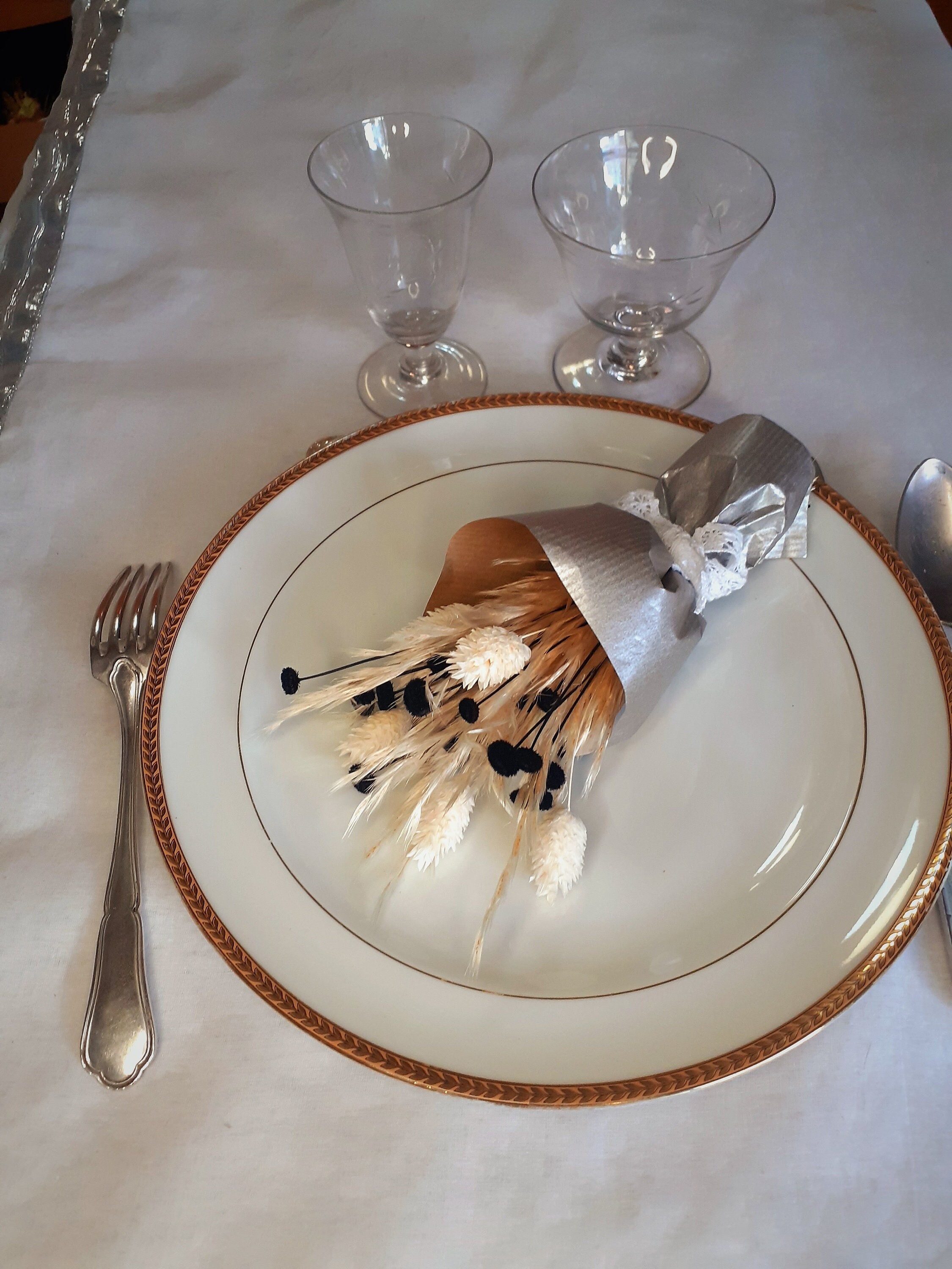 Mini Bouquets Par 3 Fleurs Séchées Mariage Sec Sche Événement