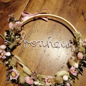 DIY dried flowers wall wreath kit