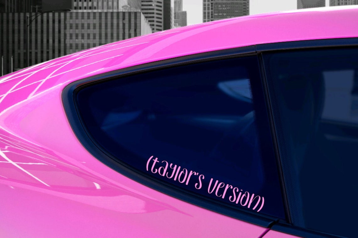 Taylors Version Decal Boho Car Mirror Decal Boho Car Etsy