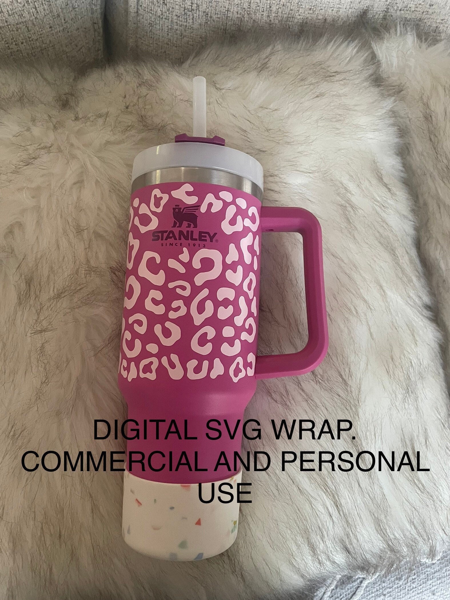 Cheetah Print Premium Vinyl Wrap for Stanley 40 Oz Tumbler -  Denmark