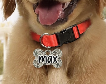 2 inch camo dog duck lab hunting boy dog tag, Dog Tags Custom with Name, Phone Number Dog ID Tag Pet Collar Tag