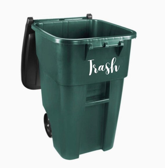 Trash Can Label Recycle Trash Label Garbage Bin Labels Etsy