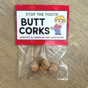 Funny Gag Gift fart gift, but corks White Elephant Gag Gift, Fart Plugs, Prank Gift, Prevent Fart Attacks, Stocking Stuffer for Adults