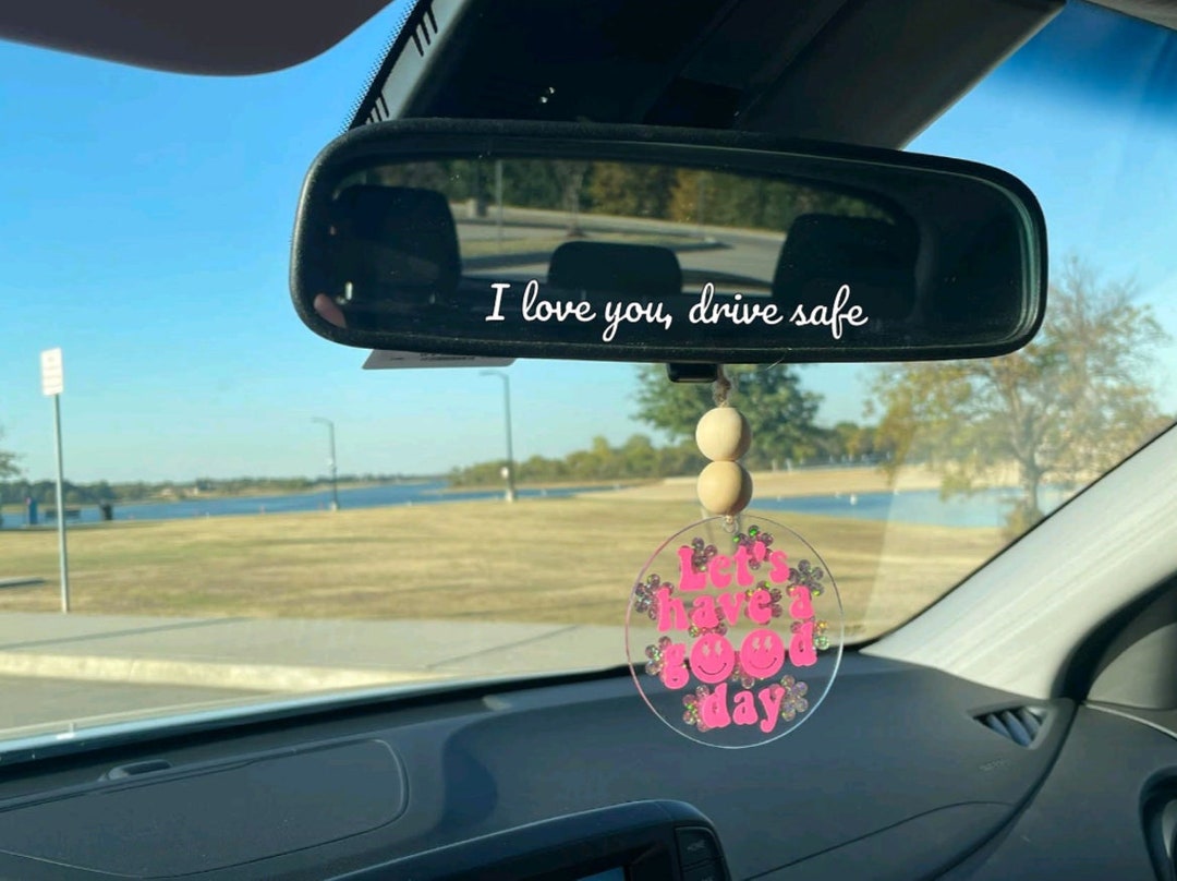 12 stickers voor spiegels I love you, rijd voorzichtig, voor