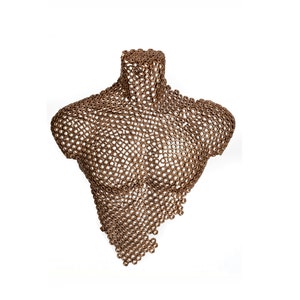 Wall Life Size Sculpture Male Torso Metal Wall Art - 3D Body Sculpture  Contemporary Home Decor Modern Industrial Art Piece  Handmade Art