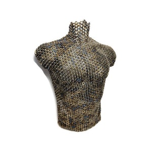 Wall art Life Size Stainless Steel Wall Sculpture of Male Torso Modern Artistic Design Unique 3D Decor Piece for Contemporary Home