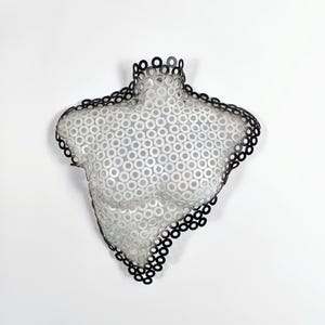 Metal wall sculpture – male torso in industrial style, a perfect decoration for modern interiors.