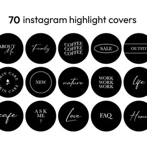 Instagram verhaal hoogtepunt cover, minimalistische zwarte Instagram verhaal covers, Instagram verhaal hoogtepunt cover, Instagram, IG verhaal, highlight