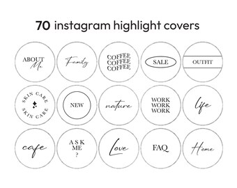Instagram Story Highlight Cover, Minimalist Black Instagram Story Covers, Instagram Story Highlight Cover, Instagram, IG Story, Highlight