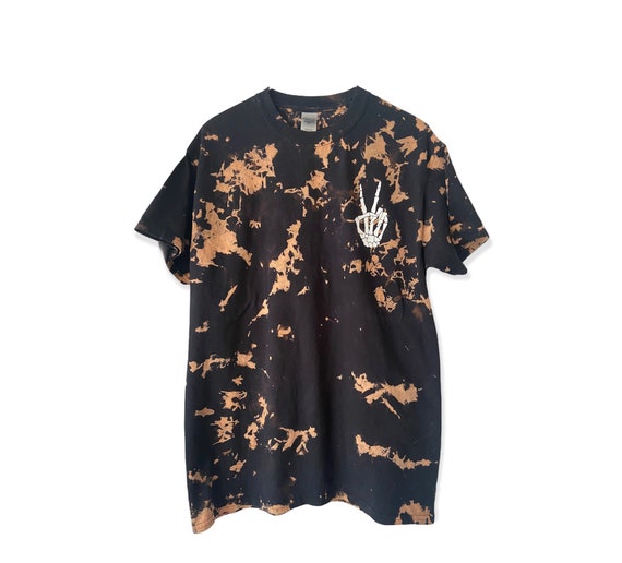 Skeleton peace sign shirt Clearance